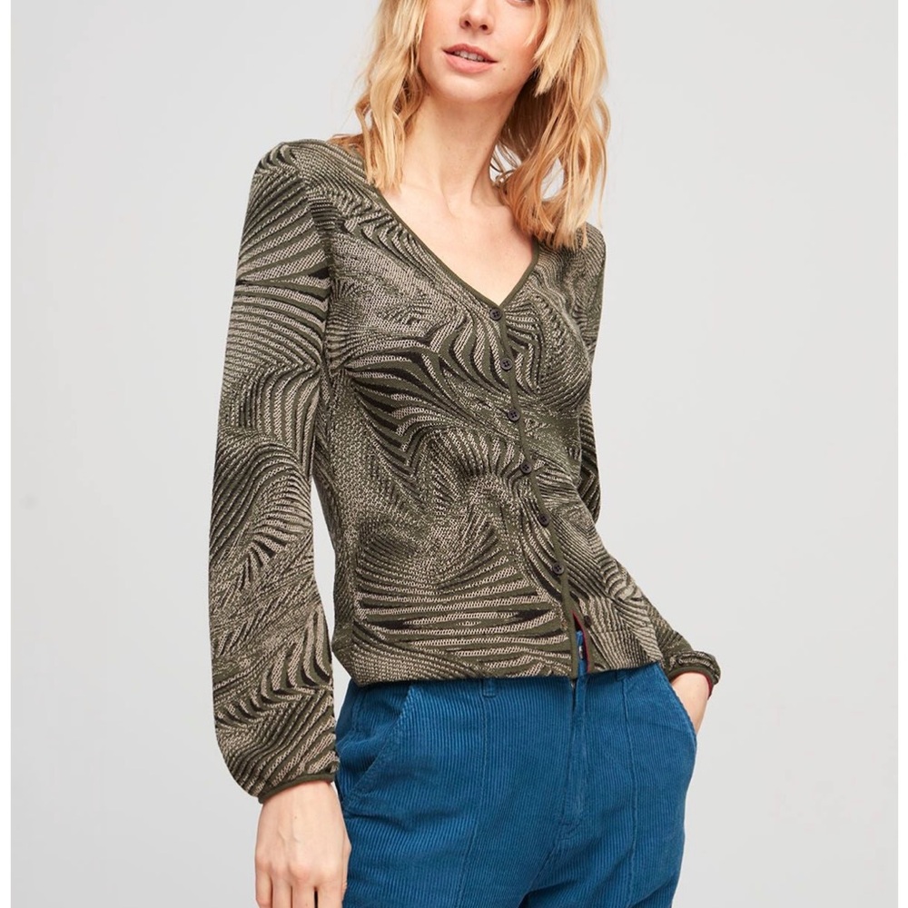NWOT Aldo Martins Cretil v neck cardigan, size XS